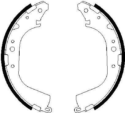 BOSCH 0 986 487 354 — Zestaw szczęk hamulcowych