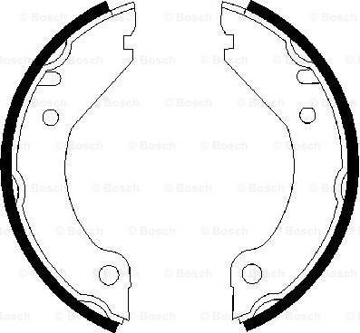 BOSCH 0 986 487 215 - SZCZĘKI HAM. RĘCZ. VOLVO 240-740-760-940 74-98