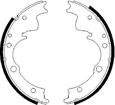 BOSCH 0 986 487 287 — Zestaw szczęk hamulcowych