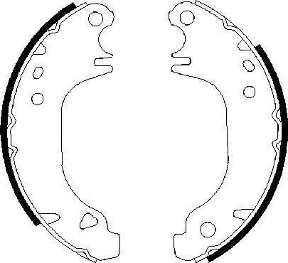 BOSCH 0 986 487 274 — Zestaw szczęk hamulcowych