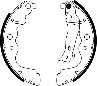 BOSCH 0 986 487 754 — Zestaw szczęk hamulcowych