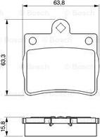 BOSCH 0 986 424 497 - Zestaw klocków hamulcowych, hamulce tarczowe