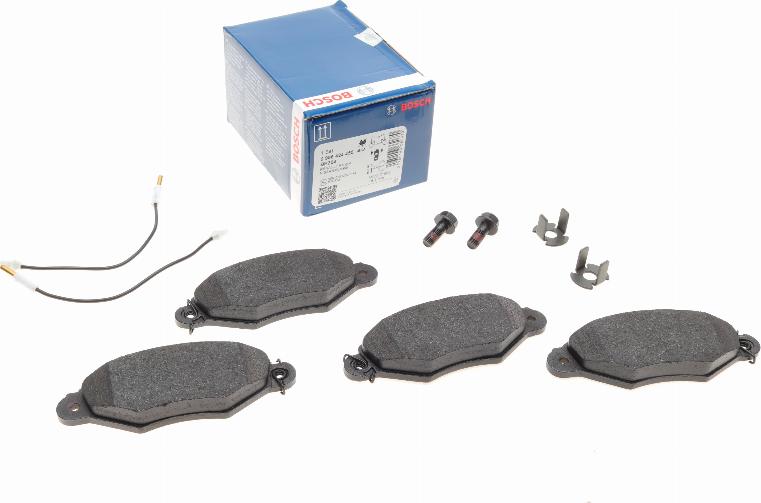 BOSCH 0 986 424 455 — Zestaw klocków hamulcowych, hamulce tarczowe