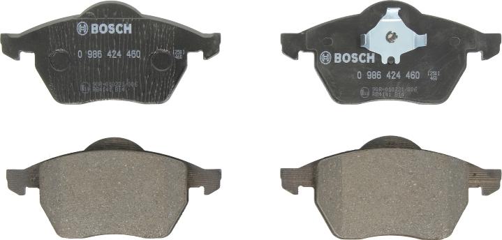 BOSCH 0 986 424 460 — Zestaw klocków hamulcowych, hamulce tarczowe