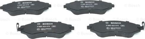 BOSCH 0 986 424 474 - Klocek hamulcowy kpl.