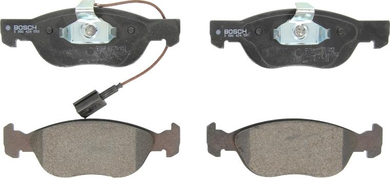 BOSCH 0 986 424 593 — Zestaw klocków hamulcowych, hamulce tarczowe