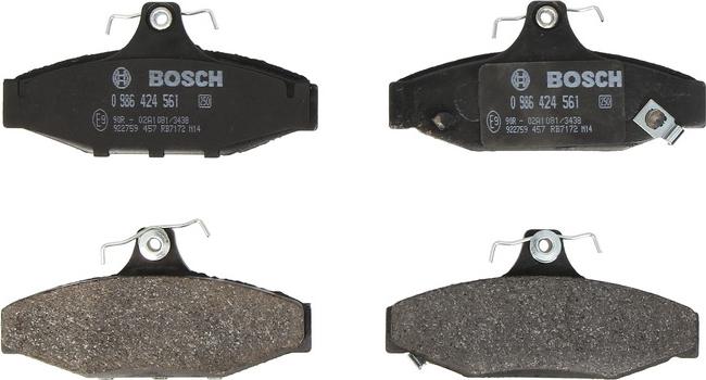 BOSCH 0 986 424 561 — Zestaw klocków hamulcowych, hamulce tarczowe