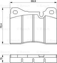 Brembo P 06 002 - Klocek hamulcowy kpl.