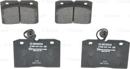 BOSCH 0 986 424 144 — Zestaw klocków hamulcowych, hamulce tarczowe
