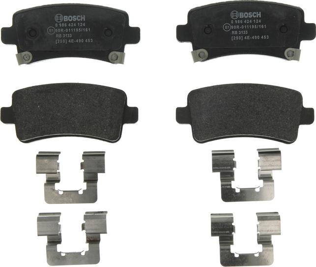 BOSCH 0 986 424 124 — Zestaw klocków hamulcowych, hamulce tarczowe