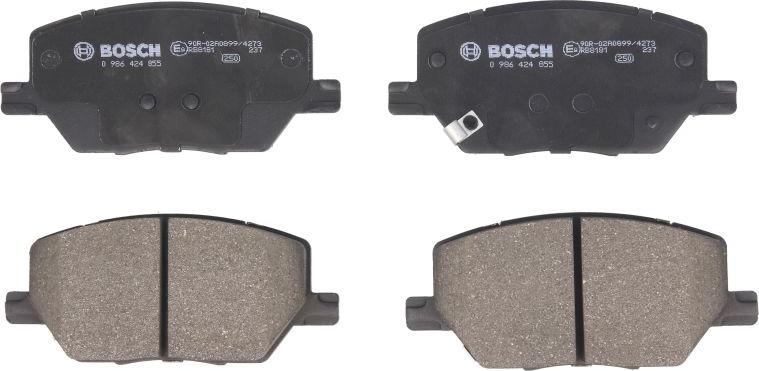 BOSCH 0 986 424 855 — Zestaw klocków hamulcowych, hamulce tarczowe