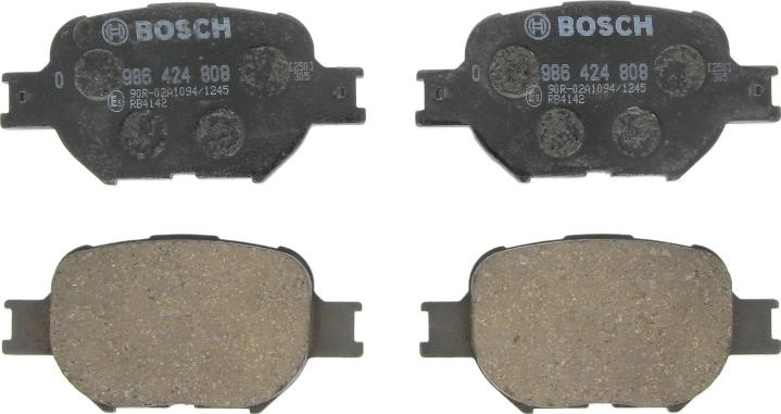 BOSCH 0 986 424 808 — Zestaw klocków hamulcowych, hamulce tarczowe