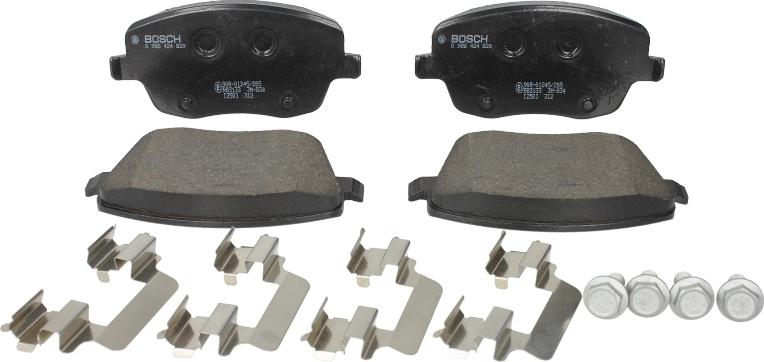 BOSCH 0 986 424 829 — Zestaw klocków hamulcowych, hamulce tarczowe