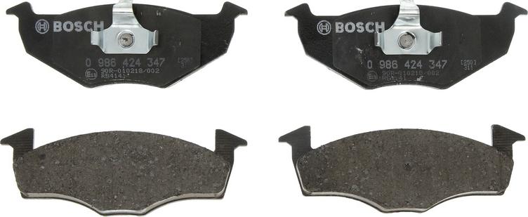 BOSCH 0 986 424 347 — Zestaw klocków hamulcowych, hamulce tarczowe