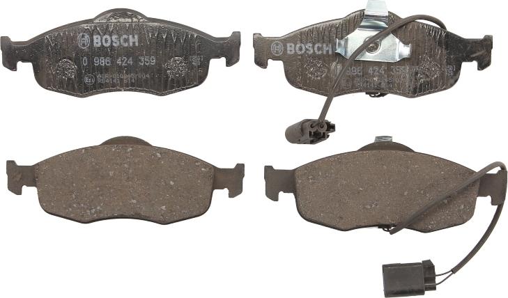 BOSCH 0 986 424 359 — Zestaw klocków hamulcowych, hamulce tarczowe