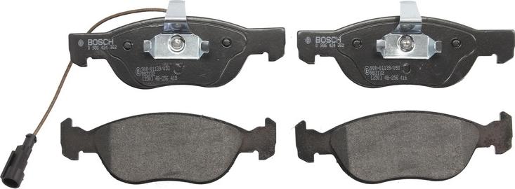 BOSCH 0 986 424 362 — Zestaw klocków hamulcowych, hamulce tarczowe
