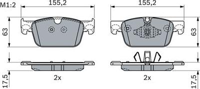 BOSCH 0 986 424 333 — Zestaw klocków hamulcowych, hamulce tarczowe