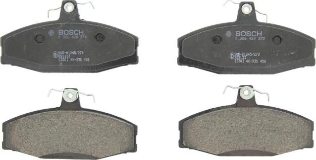 BOSCH 0 986 424 373 — Zestaw klocków hamulcowych, hamulce tarczowe