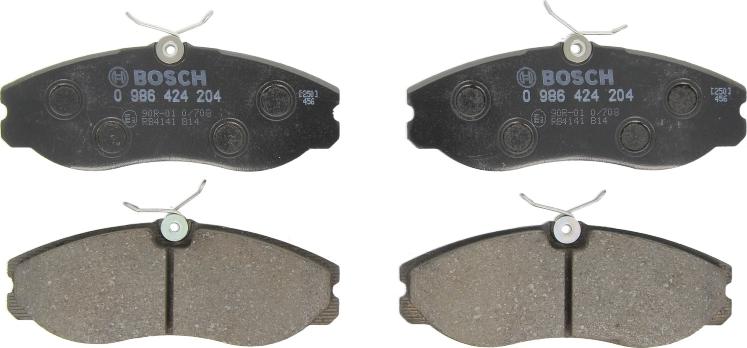 BOSCH 0 986 424 204 — Zestaw klocków hamulcowych, hamulce tarczowe