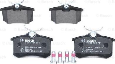 BOSCH 0 986 424 751 - Klocek hamulcowy kpl.