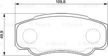 BOSCH 0 986 424 704 - Zestaw klocków hamulcowych, hamulce tarczowe