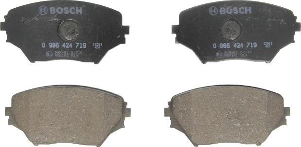 BOSCH 0 986 424 719 — Zestaw klocków hamulcowych, hamulce tarczowe