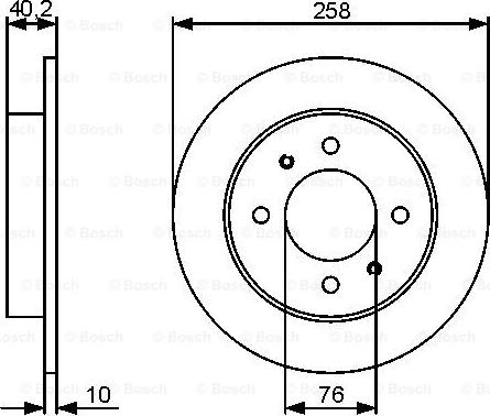 BOSCH 0 986 479 484 - Tarcza hamulcowa