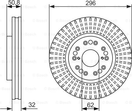 BOSCH 0 986 479 485 — Tarcza hamulcowa