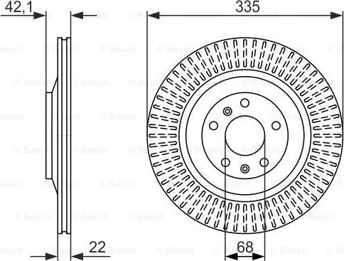 BOSCH 0 986 479 591 — Tarcza hamulcowa