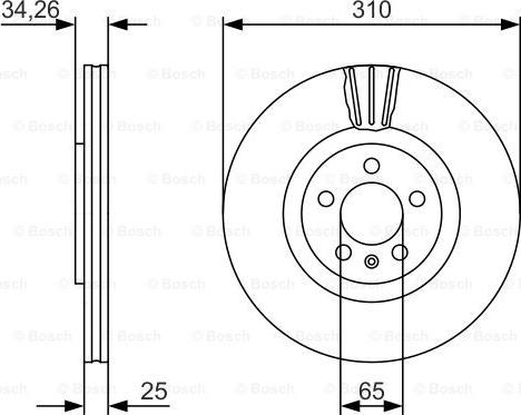 BOSCH 0 986 479 642 — Tarcza hamulcowa