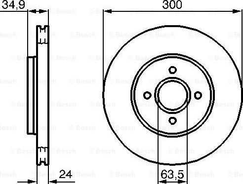 BOSCH 0 986 479 048 — Tarcza hamulcowa