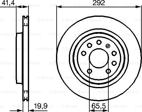 BOSCH 0 986 479 142 - Tarcza hamulcowa
