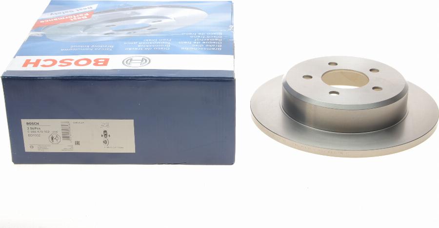 BOSCH 0 986 479 102 — Tarcza hamulcowa