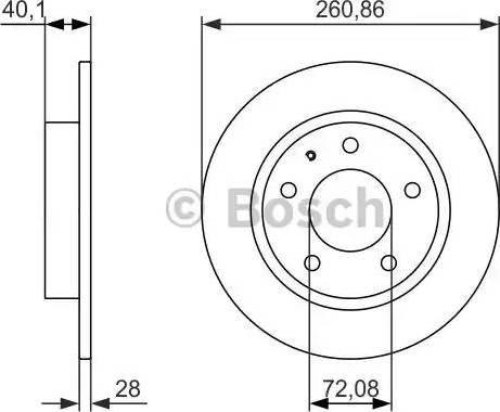 BOSCH 0 986 479 894 - Tarcza hamulcowa