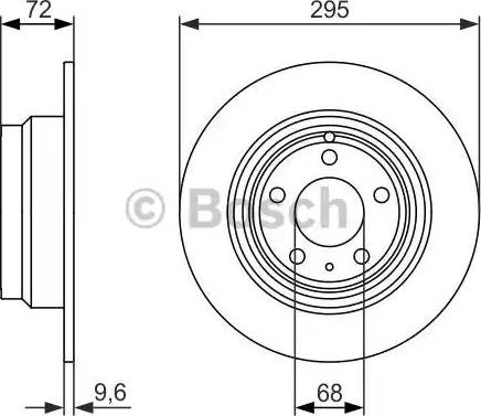 BOSCH 0 986 479 892 - Tarcza hamulcowa