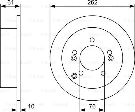 BOSCH 0 986 479 C03 - Tarcza hamulcowa
