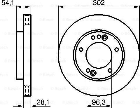 BOSCH 0 986 479 230 - Tarcza hamulcowa