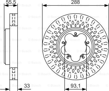 BOSCH 0 986 479 A49 - Tarcza hamulcowa