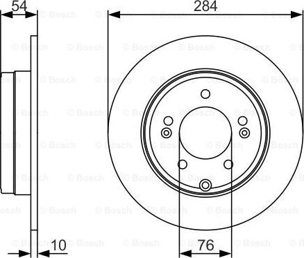 BOSCH 0 986 479 A45 — Tarcza hamulcowa