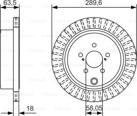 BOSCH 0 986 479 A83 - Tarcza hamulcowa