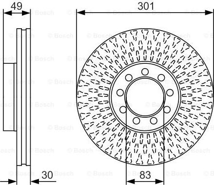 BOSCH 0 986 479 A23 — Tarcza hamulcowa