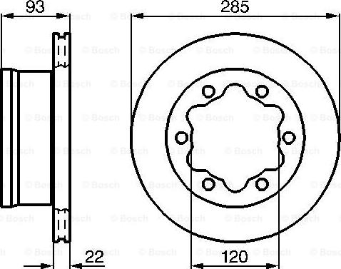 BOSCH 0 986 479 B38 - Tarcza hamulcowa