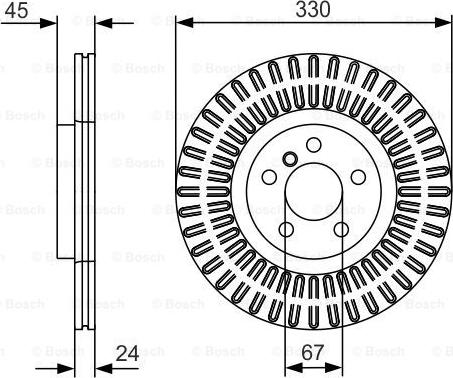 BOSCH 0 986 479 C94 - TARCZA HAM. BMW P. 2-X1 1.5-2.0 14- POWLEKANE