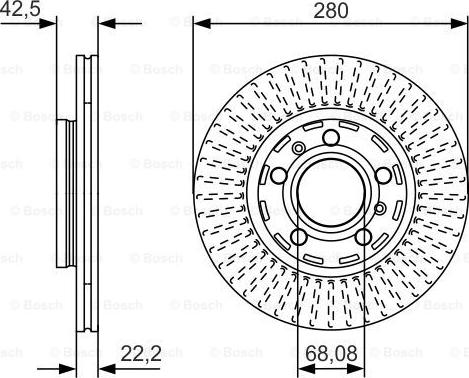 BOSCH 0 986 479 C89 - Tarcza hamulcowa
