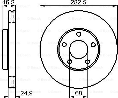 BOSCH 0 986 479 C81 - TARCZA HAM. VW P. PASSAT 1.6-2.8 96-00 POWLEKANE