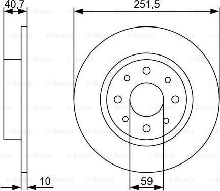 BOSCH 0 986 479 C83 - Tarcza hamulcowa