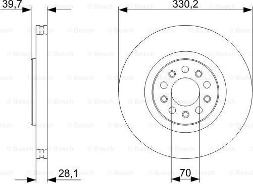 BOSCH 0 986 479 C82 - Tarcza hamulcowa