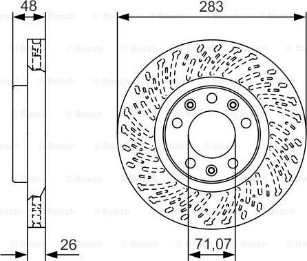BOSCH 0 986 479 C35 - Tarcza hamulcowa