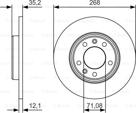 BOSCH 0 986 479 C24 - Tarcza hamulcowa