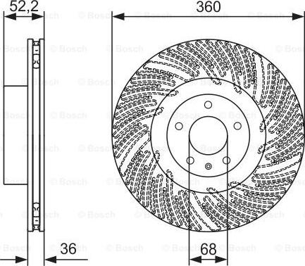 BOSCH 0 986 479 D29 - Tarcza hamulcowa
